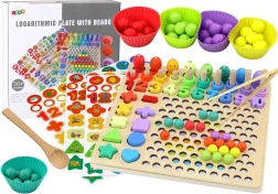 Drevená skladačka Učíme sa počítať Trojička na chytanie rybičiek