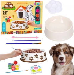 Kreatívna sada na maľovanie psej misky, 6 dielov