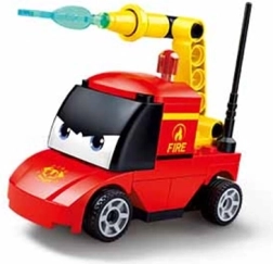 Sluban Natáčacie autíčko s očami Hasiči