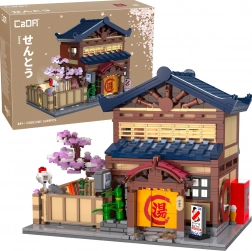 Stavebnica CaDA japonské kúpele Sento s LED svetlami, 1249 dielikov