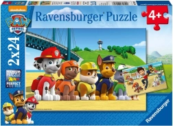 ravensburger puzzle paw patrol tím 2x24 dielikov