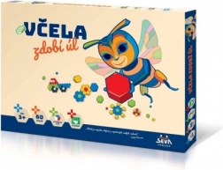 Včela zdobí úľ mozaika 60ks