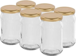 Zaváracie poháre s viečkom 300 ml Twist, sada 6 ks