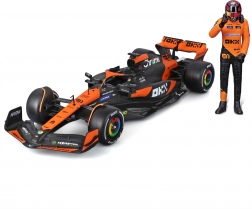bburago 1:24 formula 1 mclaren mcl38 2024 s figúrkou pilota