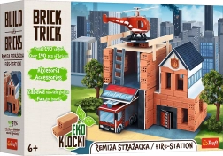 Stavebnica BRICK TRICK hasičská zbrojnica XL