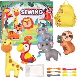 Kreatívna sada Zvieratká z džungle na šitie