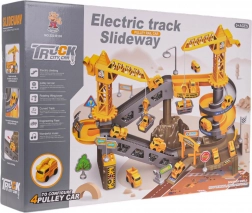 Mega stavebnica stavebná dráha s žeriavmi a autíčkami, 44 dielov