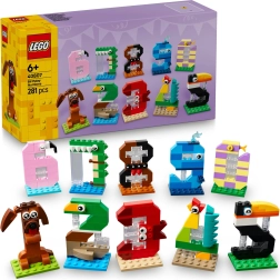 LEGO narodeninové číslice so zvieratkami