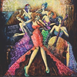 Anatolian Štvorcové puzzle Ženský orchester 1024 dielikov