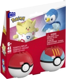 Poké Ball Mega Construx stavebnica s Togepi a Piplup