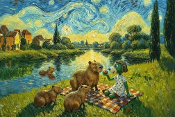 Trefl puzzle kŕmenie kapybar – 100 dielikov