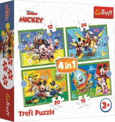 Puzzle 4v1 MICKEY A PRIATELIA
