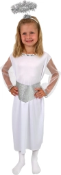 Detský kostým Anjel so svätožiarou a opaskom