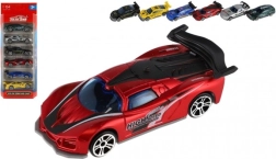 Sada pretekárskych autíčok 6 ks – kov a plast, 8 cm, voľnobeh