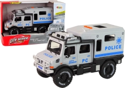 Mobilné terénne vozidlo mestskej služby s otváracími dverami, zvukom a svetlami