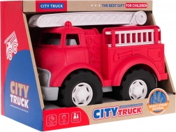 Eko hasičiarske auto z bioplastu s otočným rebríkom