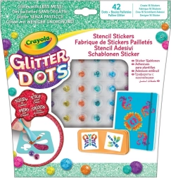 Crayola Glitter Dots – šablóny na samolepky