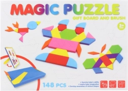 Magnetické penové tangramy v plastovej krabičke