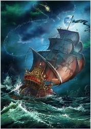 Diamantové maľovanie Plachetnica v búrke 30x40 cm