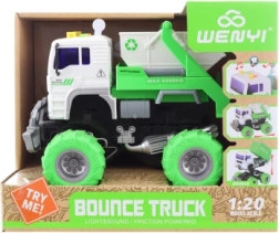 Stavebné auto s veľkými kolesami na batérie