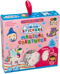 Meniace sa kúpeľňové samolepky Mystické bytosti s úložnou sieťkou