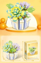 Stavebnica kvety 306 dielikov