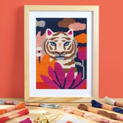 Vyšívacia sada s tigrom Atelier 64 od DJECO