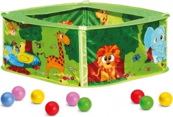 Bino zelený bazénik s loptičkami