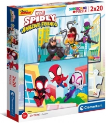 Puzzle 2x20 dielikov MARVEL Spidey a jeho úžasní priatelia