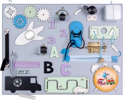 Drevená manipulačná a senzorická tabuľa 50 × 37,5 cm