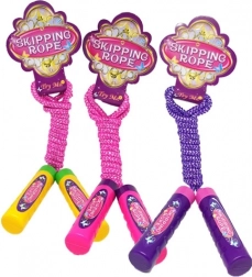 Farebné detské švihadlo s plastovými rukoväťami