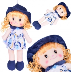 Mäkká textilná bábika s klobúkom