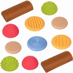 Pastelová senzorická balančná stezka – 11 prvkov