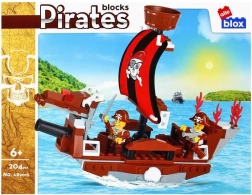 Stavebnica pirátska loď s minifigúrkami