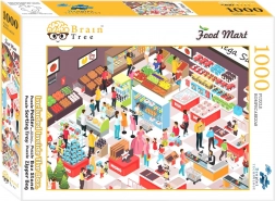 Puzzle BRAIN TREE Food Mart – samoobsluha, 1000 dielikov