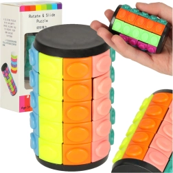 Logická hlavolamová skladačka rotačný valec 5 radov