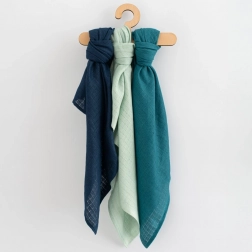 farebné bavlnené plienky New Baby 70 × 80 cm, 3 ks pre chlapcov