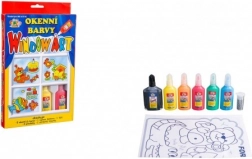 Creatoys okenné slupovacie farby 6×20 ml