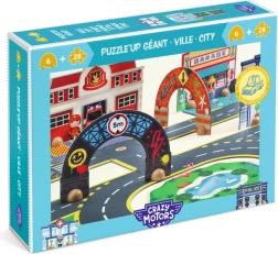 Djeco Puzzl’Up mesto – puzzle cesty a mestská dráha (33 dielikov)