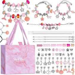 Kreatívna sada na výrobu náramkov s príveskami a korálikmi