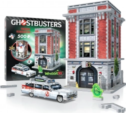 3D puzzle WREBBIT Ghostbusters: hasičská stanica 500 dielikov