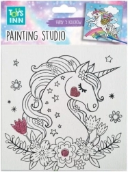 Kreatívna maliarska sada Canvas Malý vtáčik TOYSINN 15 × 15 cm