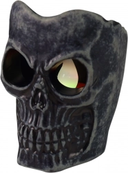 Halloweenska blikajúca mini lampička v tvare lebky