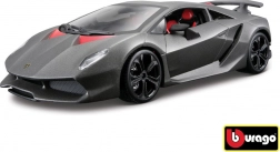Model auta Bburago Lamborghini Sesto Elemento 1:24 sivá