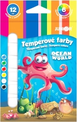 Temperové farby ocean world 6×12 ml sada