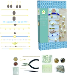 Výroba cementových šperkov a náramkov so zlatou fóliou