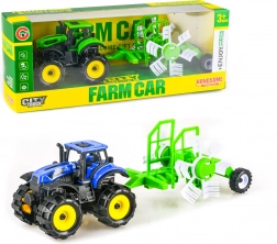 Traktor na zotrvačník s prívesom