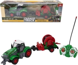 Traktor na diaľkové ovládanie s hadicou na zalievanie