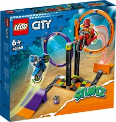 LEGO® City 60360 Kasakadérska výzva s rotujúcimi kruhmi