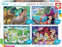 Educa Puzzle Disney Rozprávky 4v1